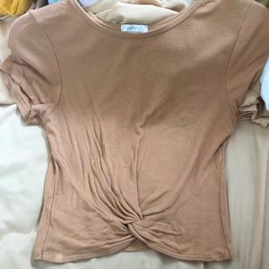 Yellow womens tee, size large, barely worn.